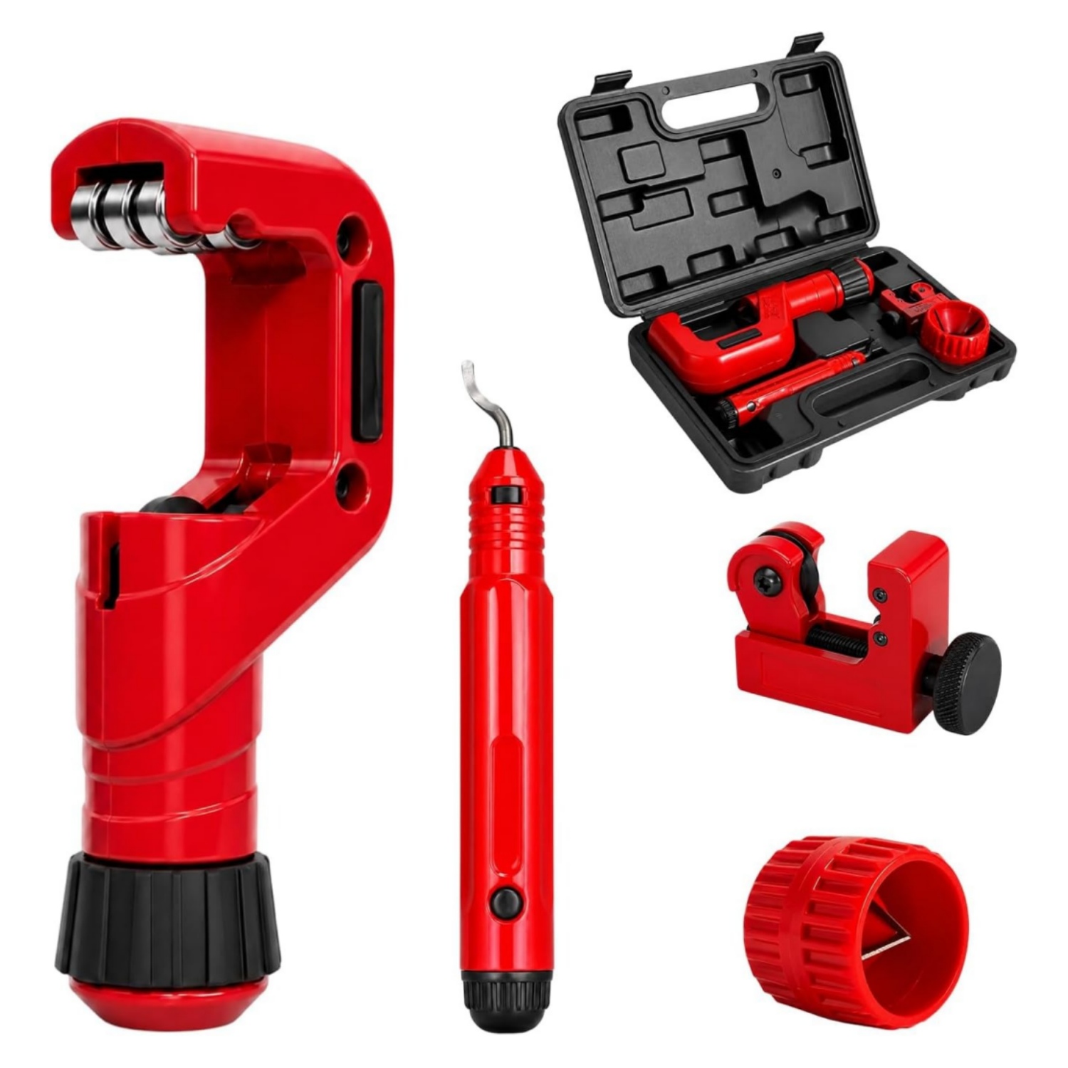 Pipe Cutter Ratchet - Conjunto de Cortadores de Tubos Reforçados