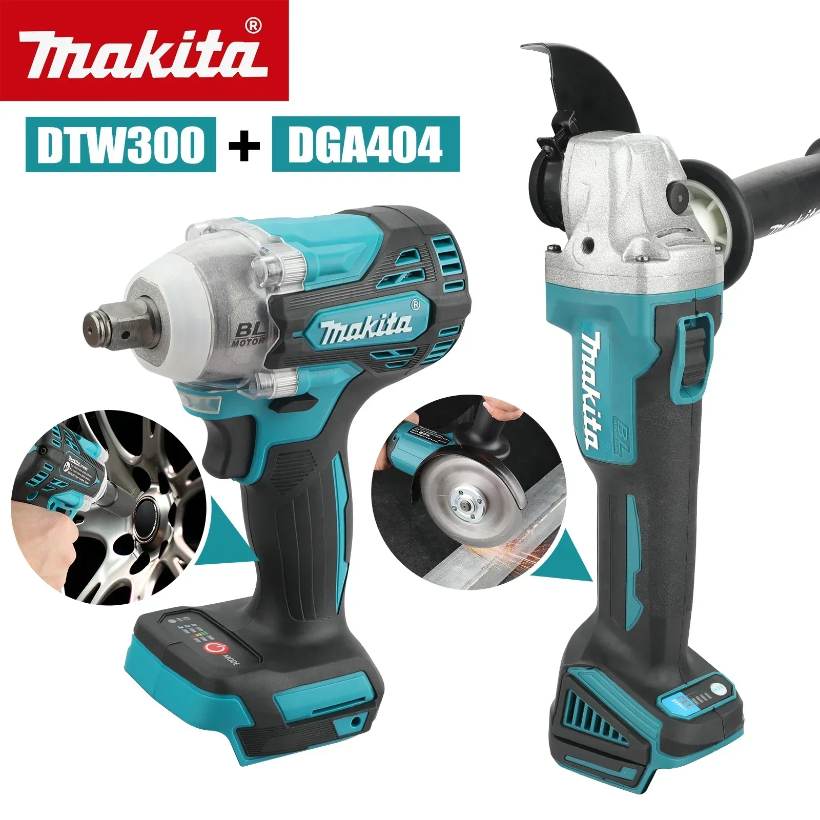 Makita Drill Dtw300 - Makita DTW300 DGA404: conjunto de ferramentas